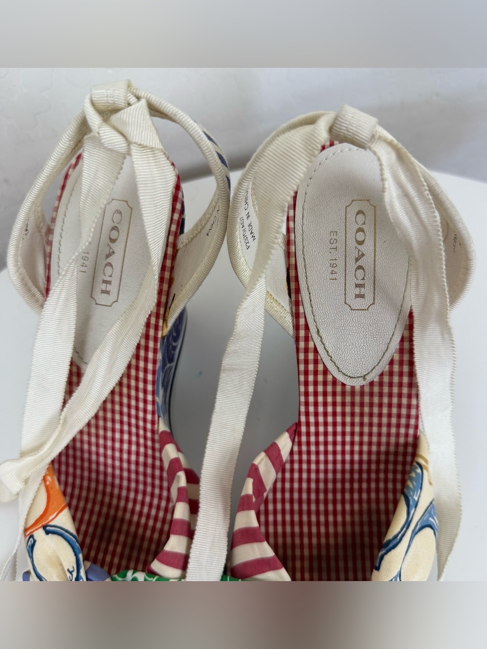 Coach Tammie Patchwork Wedges - Picture 11 of 12